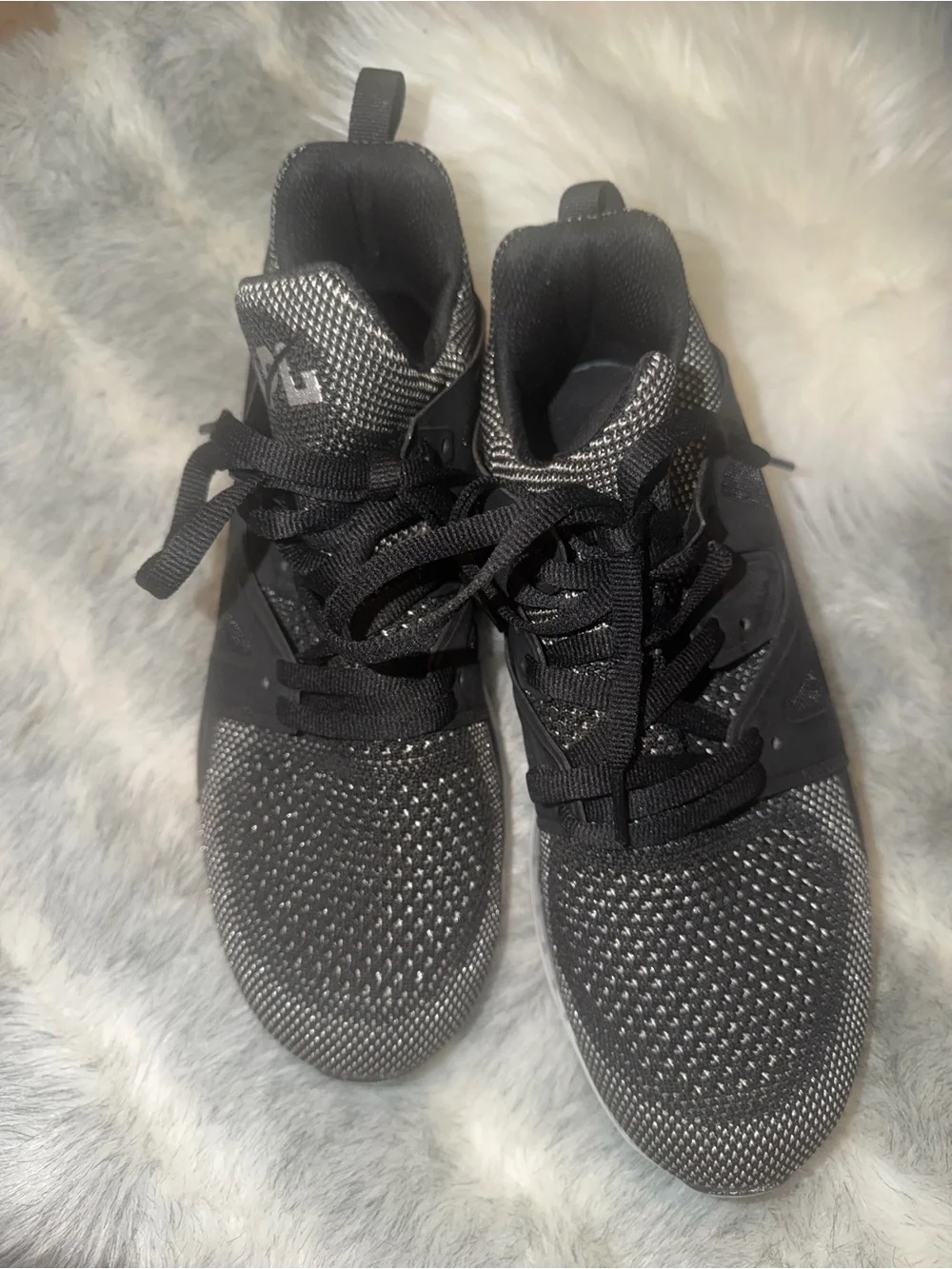 APL AscendW Black and White Knit Sneakers